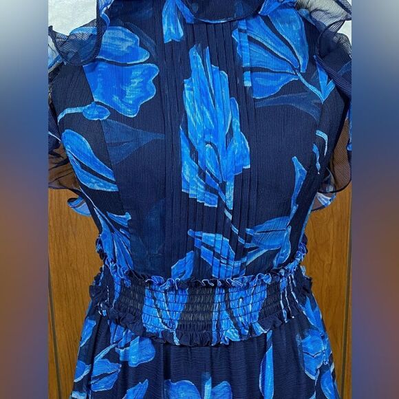 PatBO Nightflower Ruffled Floral Maxi Dress size 4 - Picture 11 of 16